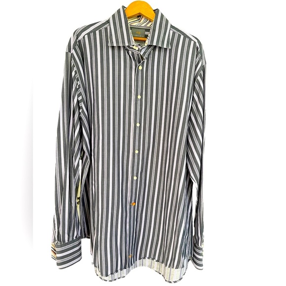 🔥💜Thomas Dean XL mens button down shirt blue/purple. Like new condition, SWEET - Picture 1 of 9